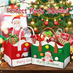 Christmas Felt Handbag Large Capacity Gift Bag Cartoon Storage Bag