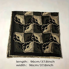 National Style Embroidered Square Scarf Vintage Travel Sunproof Pack Turban