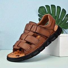 Men's Lightweight Open Toe Strap Sandals Soft Sole Anti skid Beach Sandals
