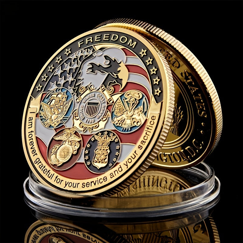 1pc 3pcs Rare Challenge Coin Collection Grateful Service Sacrifice Gift