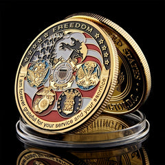 1pc 3pcs Rare Challenge Coin Collection Grateful Service Sacrifice Gift