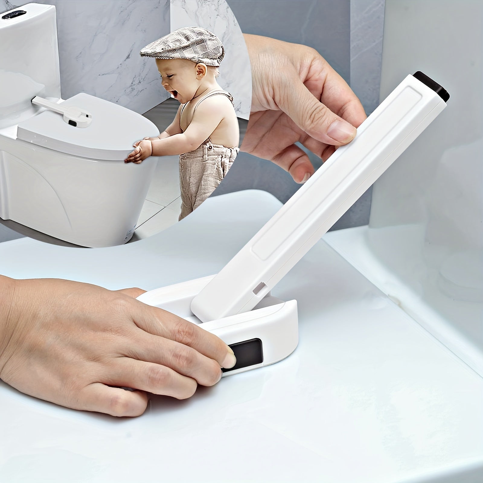 Baby Toilet Seat Lock, Easy Installation, Strong Adhesion