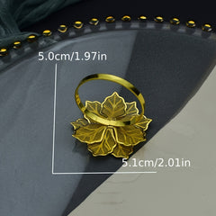 2pcs Farmhouse Floral Napkin Rings for Home Table Decorations