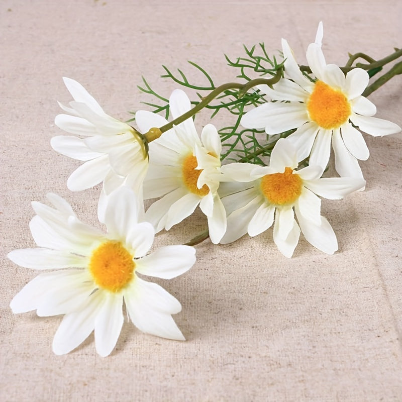 5pcs Artificial Daisy Flower Arrangement for Home Hotel Office Wedding Party