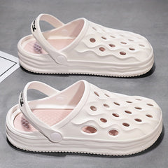 Women's Platform Garden Clogs Lightweight Solid Closed Toe Sandals