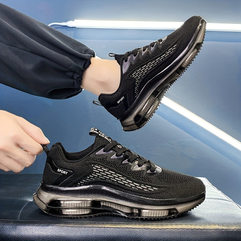 Men's Plus Size Air Cushion Shoes - Breathable Sneakers for Jogging & Hiking