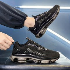Men's Plus Size Air Cushion Shoes - Breathable Sneakers for Jogging & Hiking