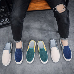 Men's Slip On Loafers Fisherman's Shoes Breathable Lightweight Canvas Shoes