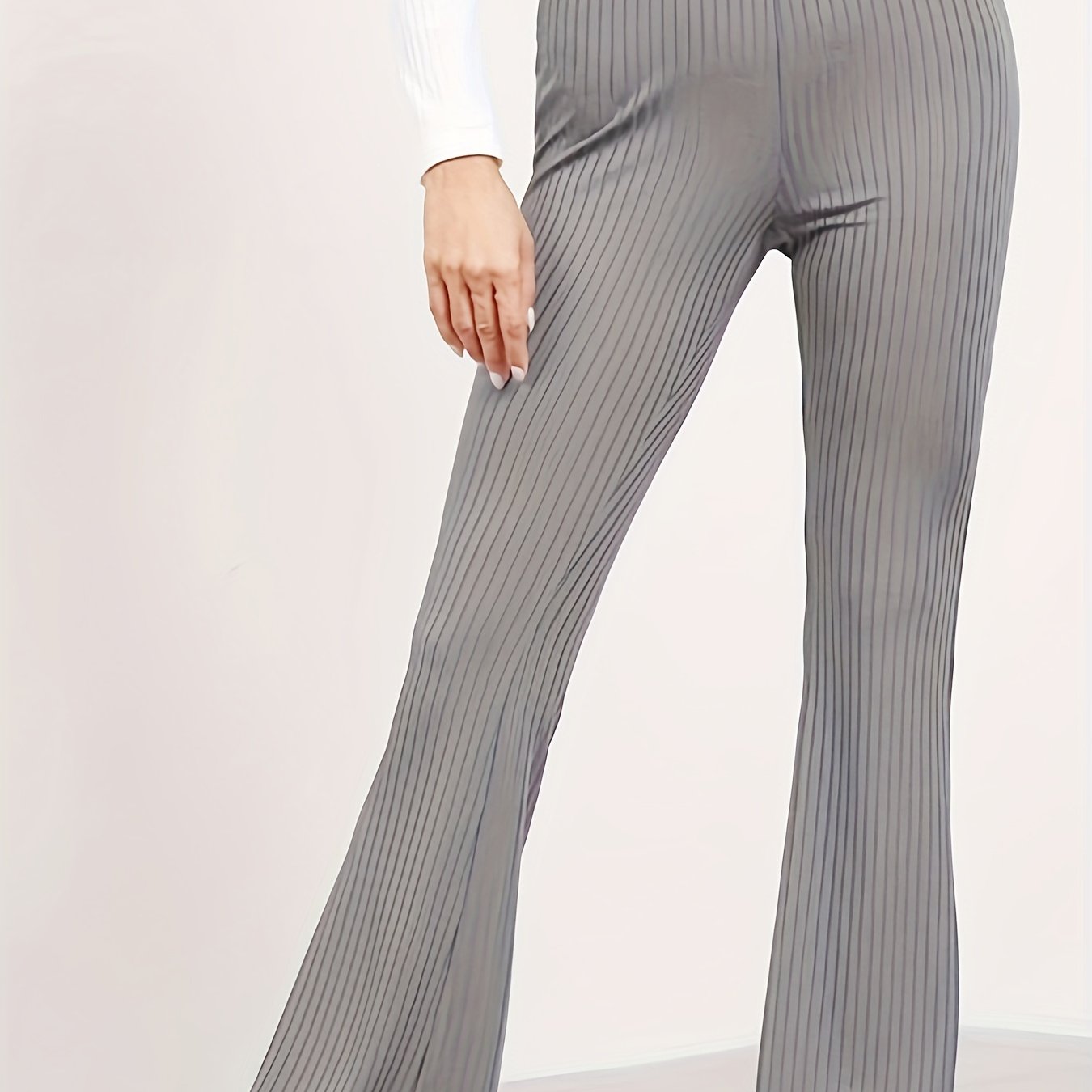 Flare Leg High Waist Pants for Women