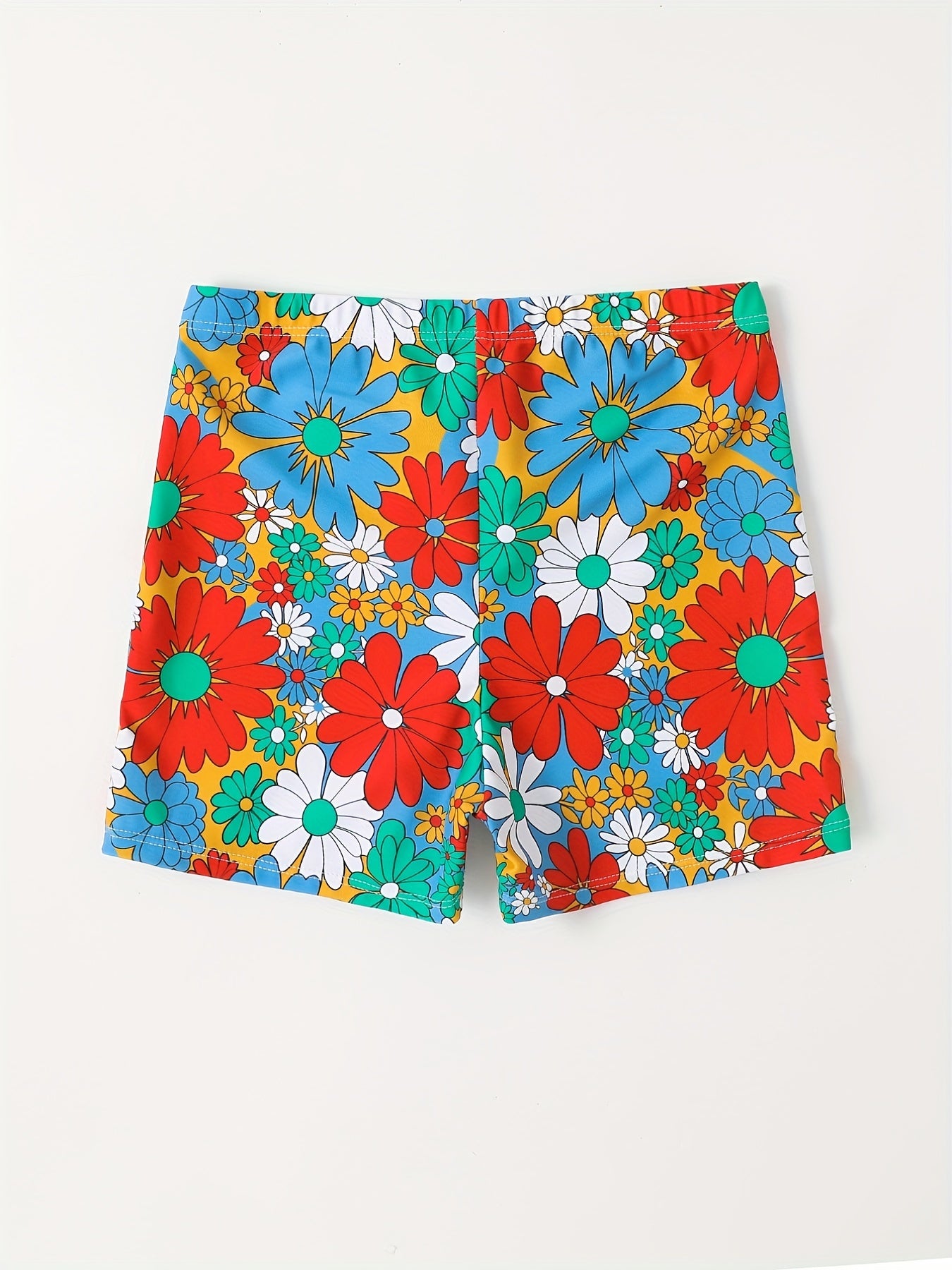 Boys Swim Trunks Stripe Print Elastic Waist Beach Pants SwimShorts Kids Clothes