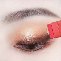 Pearly Two Tone Eyeshadow Palette Fast Makeup Durable Waterproof Gradient