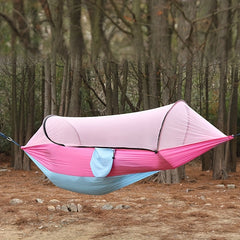 Anti Rollover Nylon Hammock with Mosquito Net for Camping