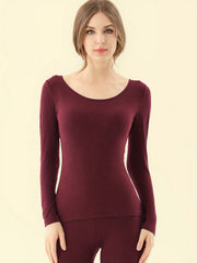 Soft Thermal Long Sleeve Crew Neck Top