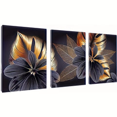 3pcs 5D DIY Diamond Painting Abstract Flower Full Diamond Painting