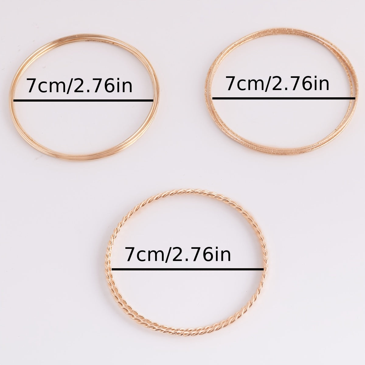 24pcs Exaggerated Spiral & Flower Pattern Bangle Set