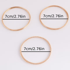 24pcs Exaggerated Spiral & Flower Pattern Bangle Set