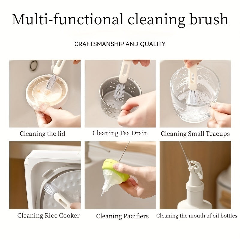 Bendable Cleaning Brush Set for Teapot Teaware Pacifier Straw