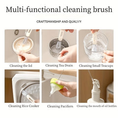 Bendable Cleaning Brush Set for Teapot Teaware Pacifier Straw