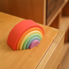 Montessori Rainbow Building Blocks - Creative Folding Toy for Kids