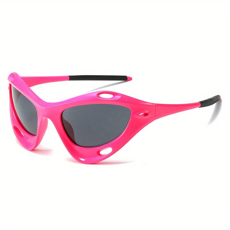 Y2K Shield Sunglasses Gradient Lens Glasses UV400