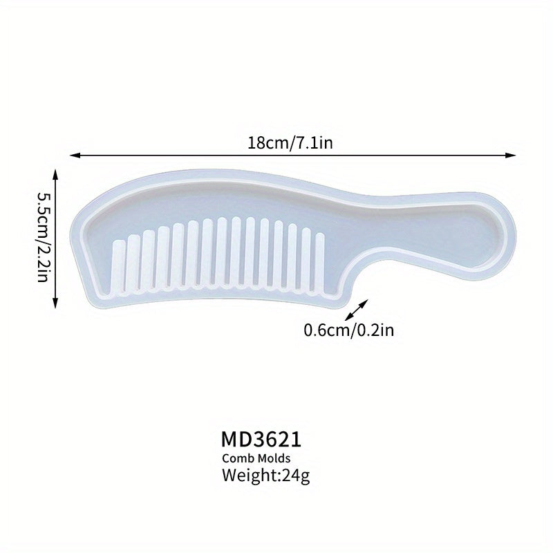 Retro Ladies Hair Comb Silicone Mold for DIY