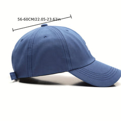 M Letter Embroidery Summer Adjustable Baseball Cap Casual Peaked Cap
