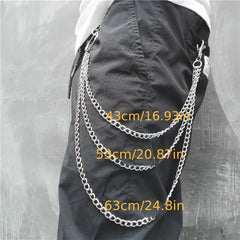 Metal Pant Chain Trousers Waist Link Wallet Key Chain Hip-hop Accessories