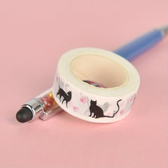 1 Pc Cartoon Cat Paper Washi Tapes Decorative Adhesive Tapes