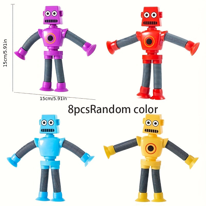 FlexiFun Retractable Robot Toy Pack - Halloween & Christmas Gift