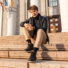 Men's Retro Round Toe Chukka Boots
