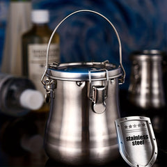 Stainless Steel Painting Pen Washer Leakproof with Cover and Drying Cylinder