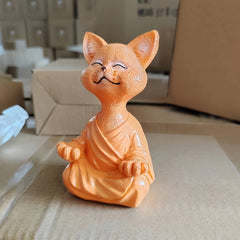 Yoga Cat Meditation Home Resin Decorative Craft Collectibles