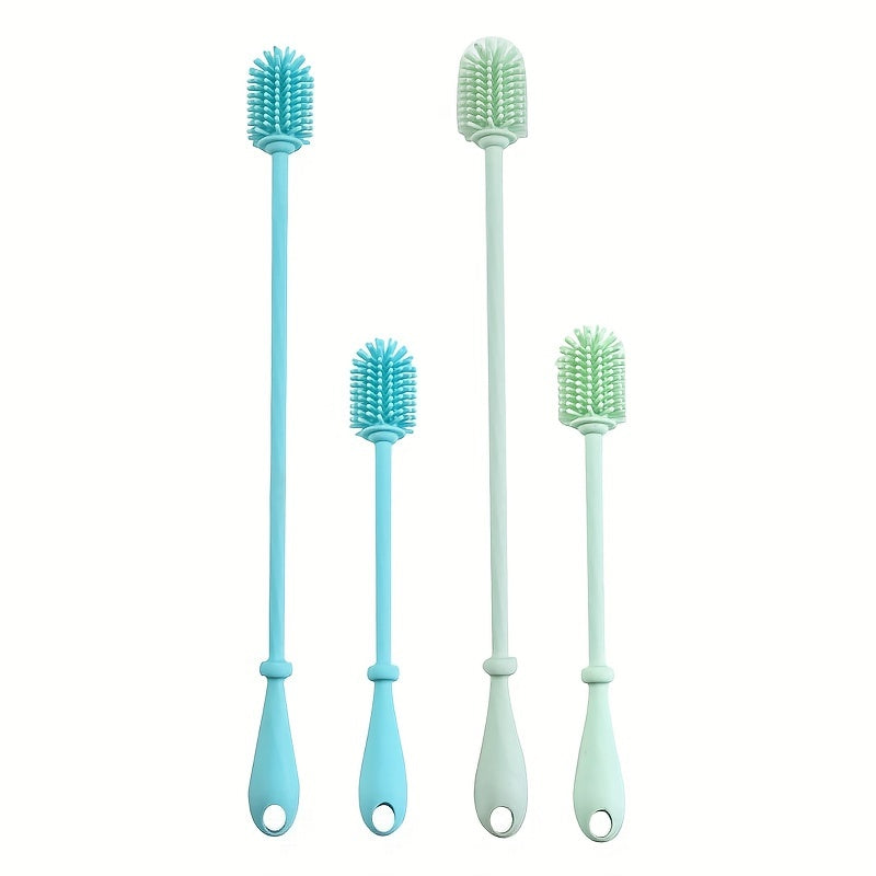 Long Handle Silicone Cleaning Brush for Cups and Bottles