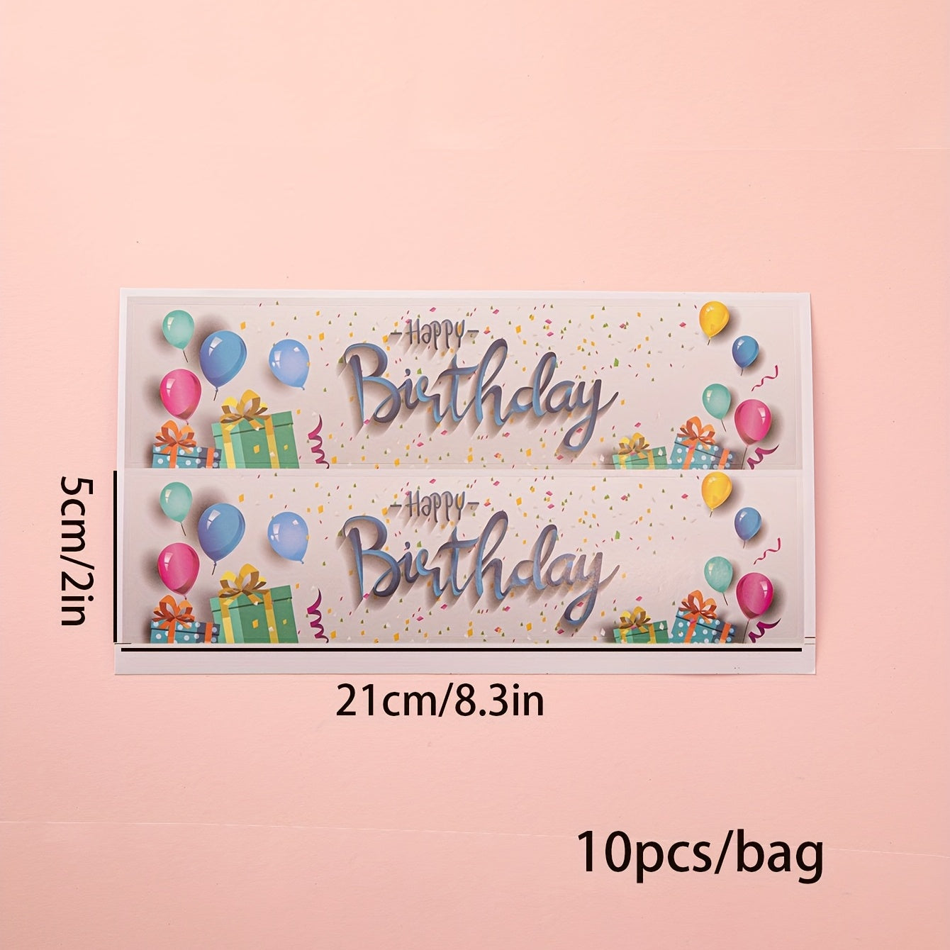 10pcs Birthday Water Bottle Stickers for Parties & Celebrations