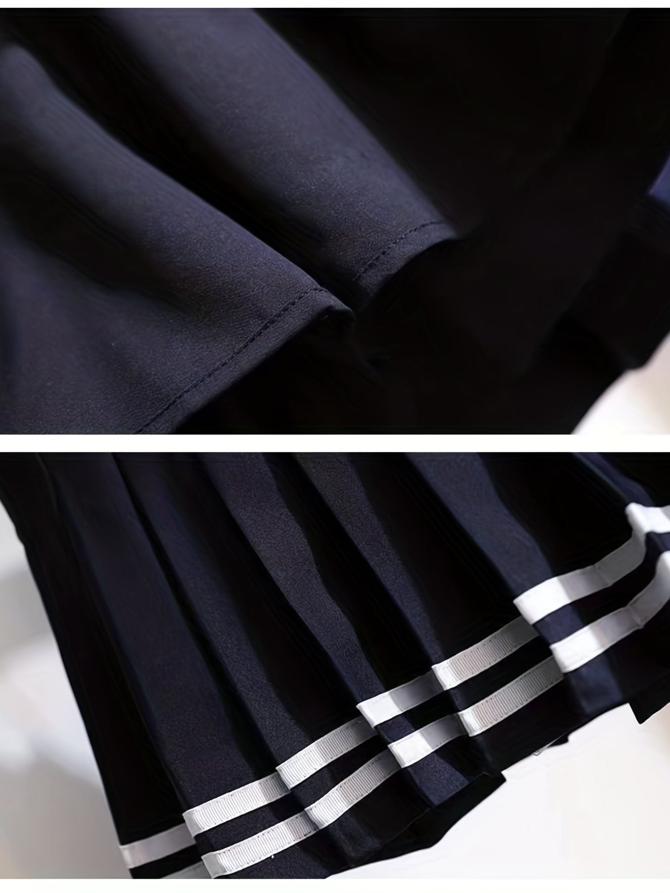 Youth Girls' High Waist Pleated Skirt School Uniform Short Skirt