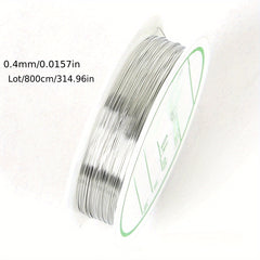 Brass Copper Wires Beading Wire For Jewelry Making Silver DIY Bracelet Necklace