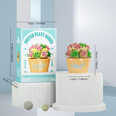 12pcs Flower Building Set Small Particle Blocks
