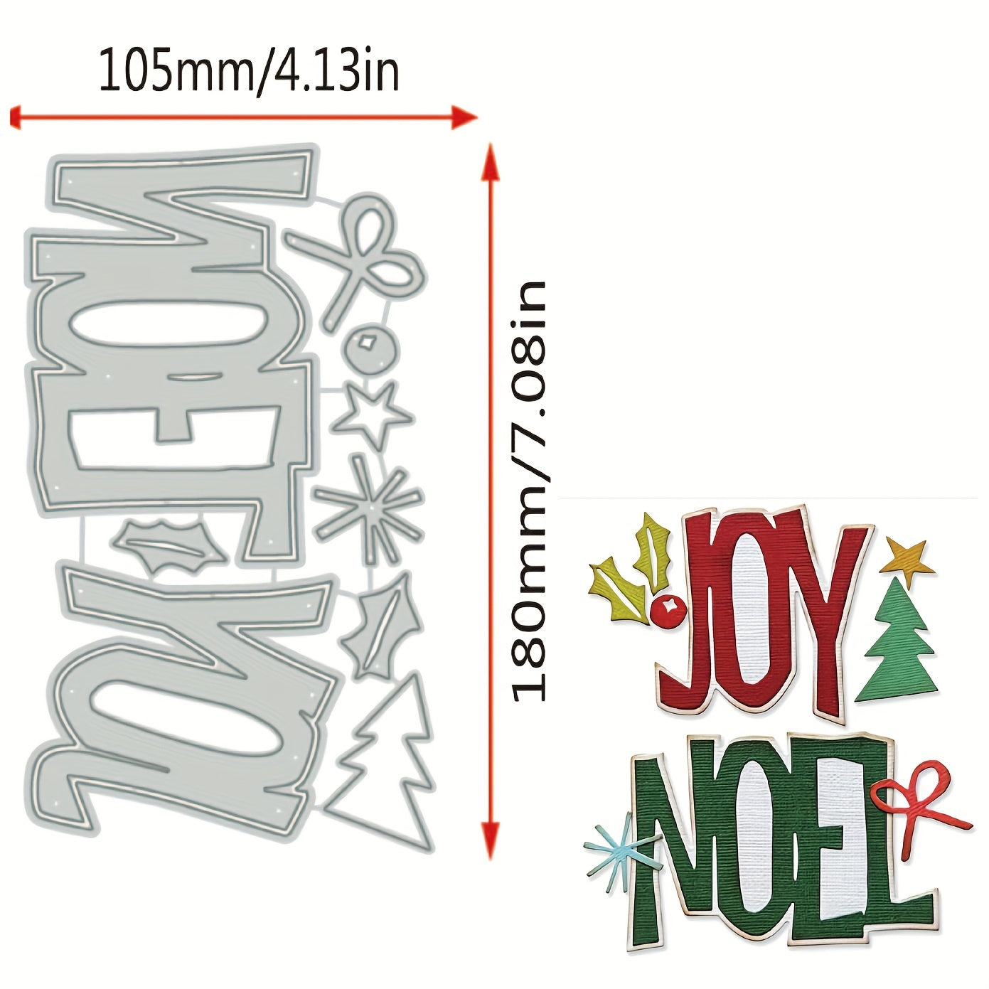 Christmas Metal Cutting Dies for Card Making DIY Crafts Santa Claus