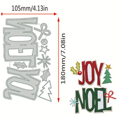 Christmas Metal Cutting Dies for Card Making DIY Crafts Santa Claus