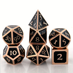 7pcs Digital Dice Desktop Game Accessories Mini sided Met