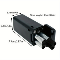 Foldable Stainless Steel Straw with Silicone Inner Travel Set