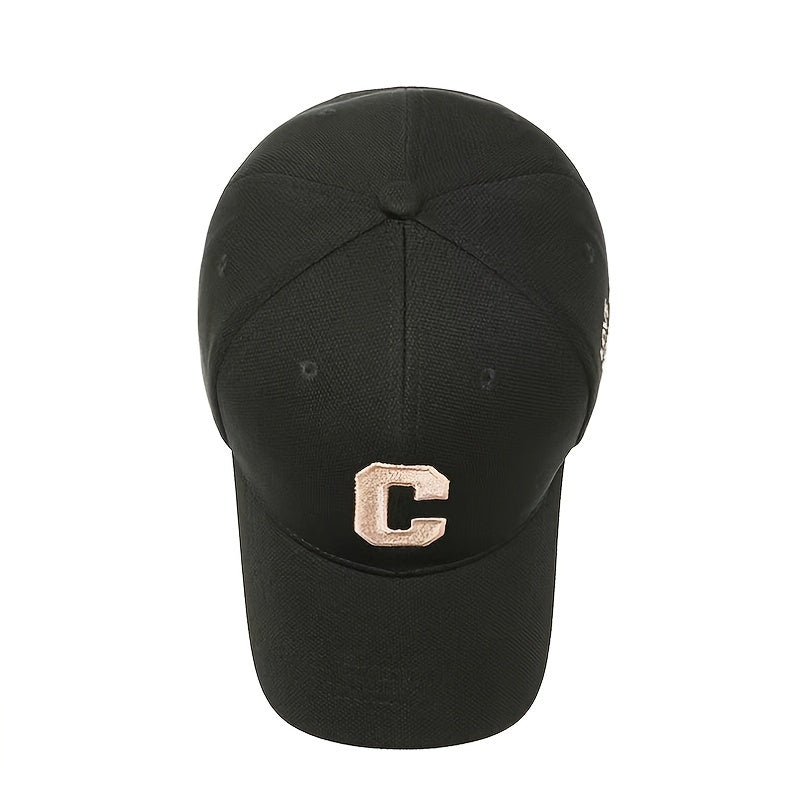 C Letter Embroidery Baseball Cap Vintage Punk Casual Sports Hat