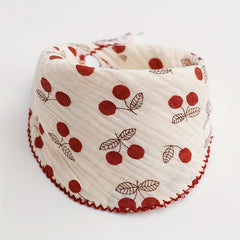 Royal Cotton Gauze Saliva Towel Lace Bib Half Round Bib