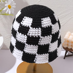 Checkerboard Lattice Bucket Hat Unisex