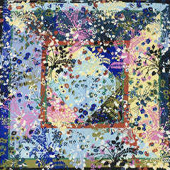 Boho Print Large Scarf 129 54cm Satin Square Scarf Sunscreen Windproof Scarf