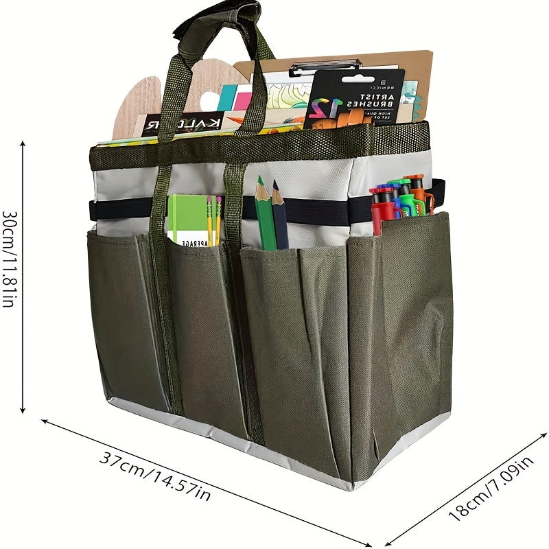 Craft & Art Tote 600D Nylon Organizer Bag with Storage Pockets