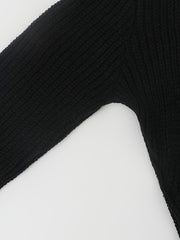 Solid Button Long Sleeve Open Front Cardigan