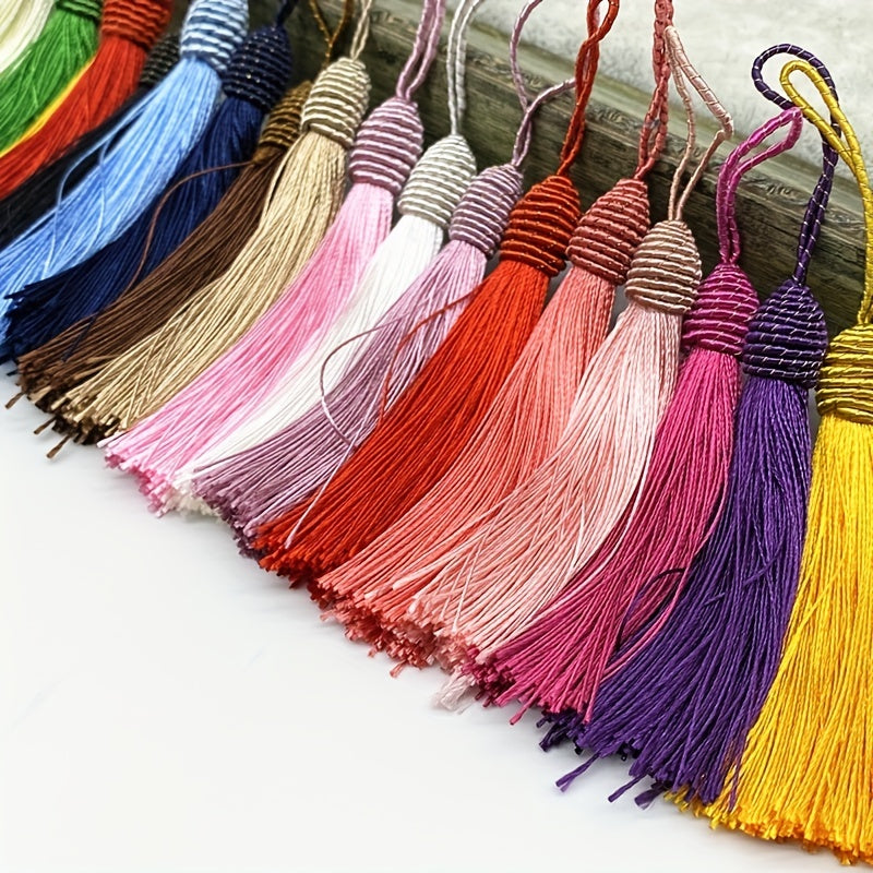 6pcs Rope Silk Tassel Trim Key Tassels for DIY Curtain Access
