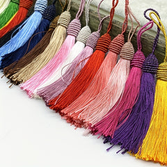 6pcs Rope Silk Tassel Trim Key Tassels for DIY Curtain Access
