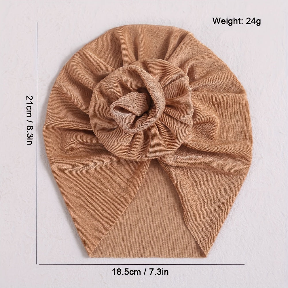 Flower Knot Hospital Hat Newborn Beanie Cap